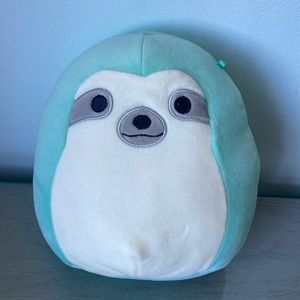 Sloth Aqua Squishmallow 7”